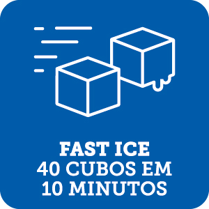Icone de fast ice 40 cubos em 10 minutos